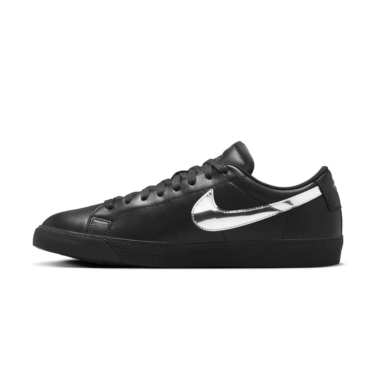 '  Dancer Skateboards SB Zoom Blazer Low 'Black Metallic Silver' Breathable Material