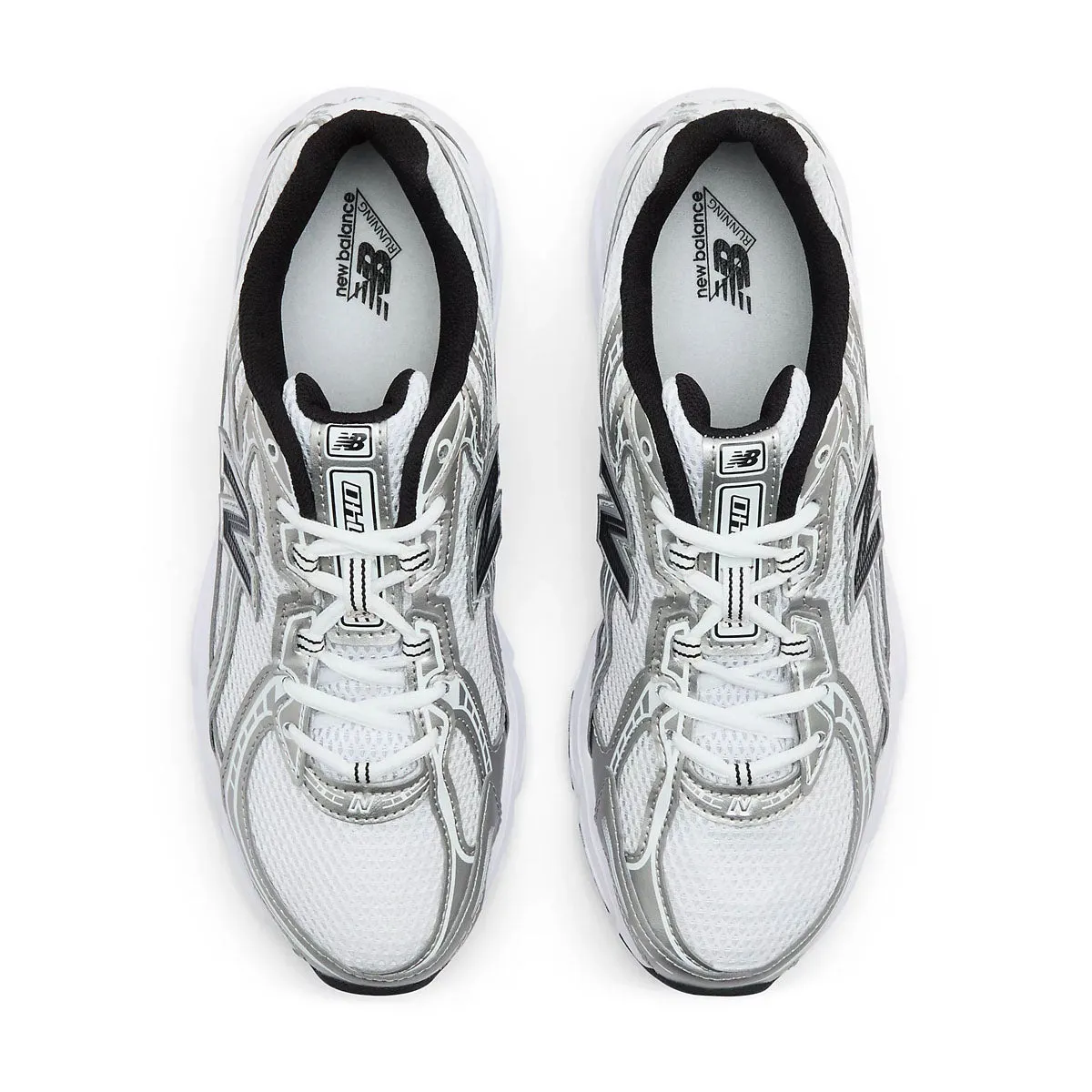 740 'White Silver Metallic' Reinforced Lace Holes