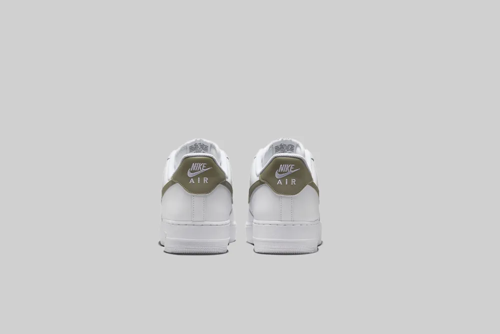 Street Mode Pressure Mapped Outsole Nike Air Force 1 '07 'White and Light Army'