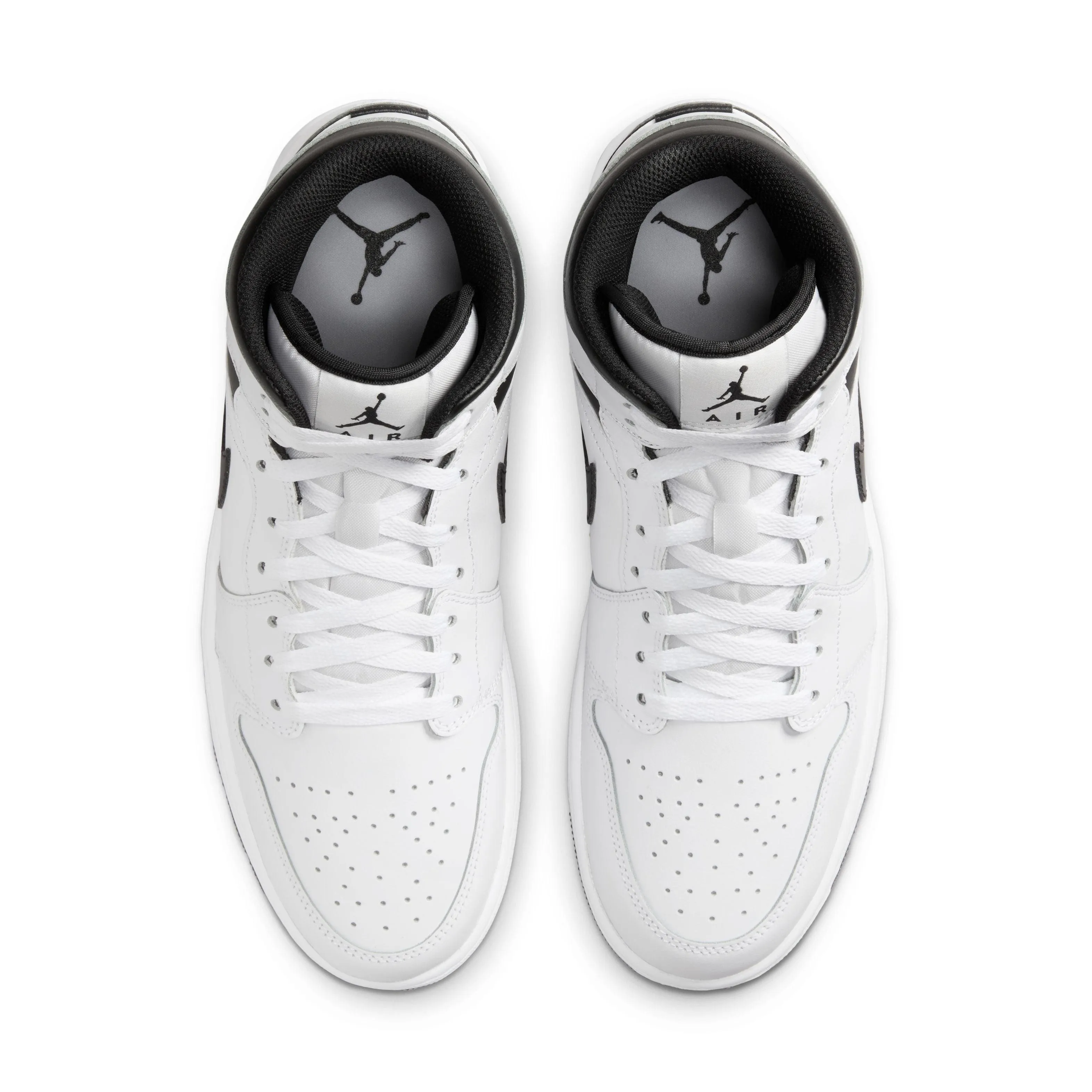 Zero Break In Air Jordan 1 Mid 'White Black'