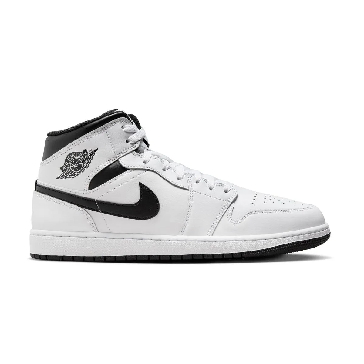 Air Jordan 1 Mid 'White Black' Ethylene Vinyl Acetate Layered sole