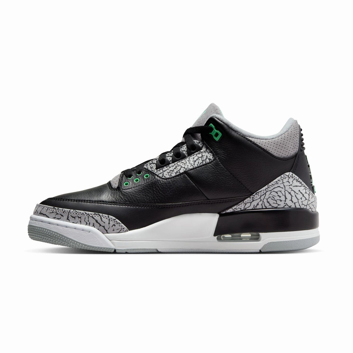 Air Jordan 3 Retro 'Green Glow' Performance Fit Design
