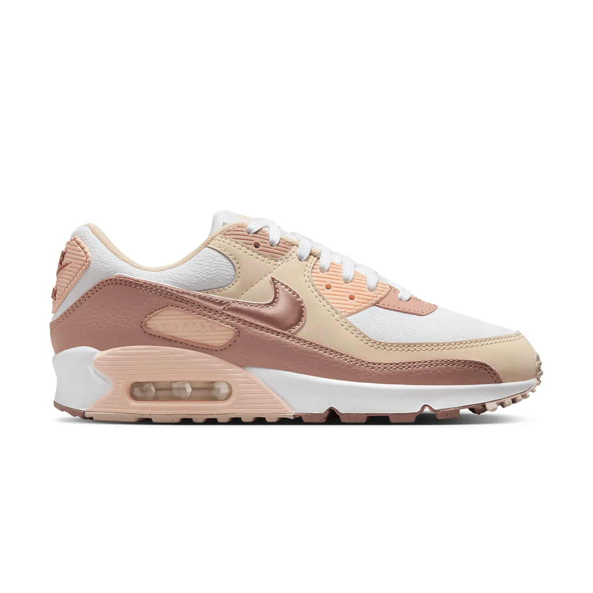 Wmns Air Max 90 Nn Prm 'Velvet Brown Particle Pink' City Step