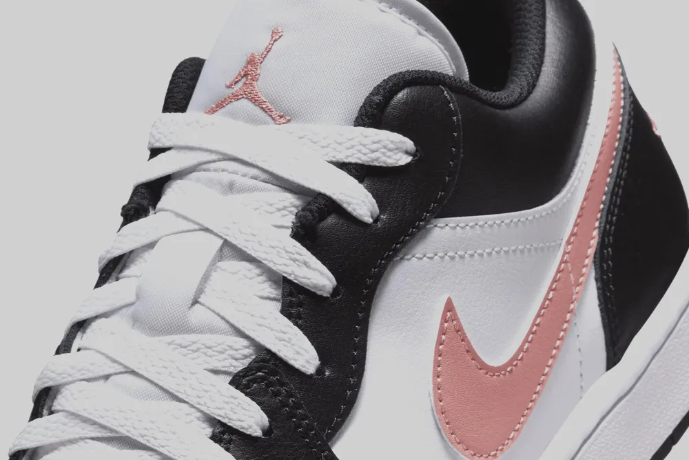 Air Jordan 1 Low 'Black and Rust Pink' High Rebound EVA Foam