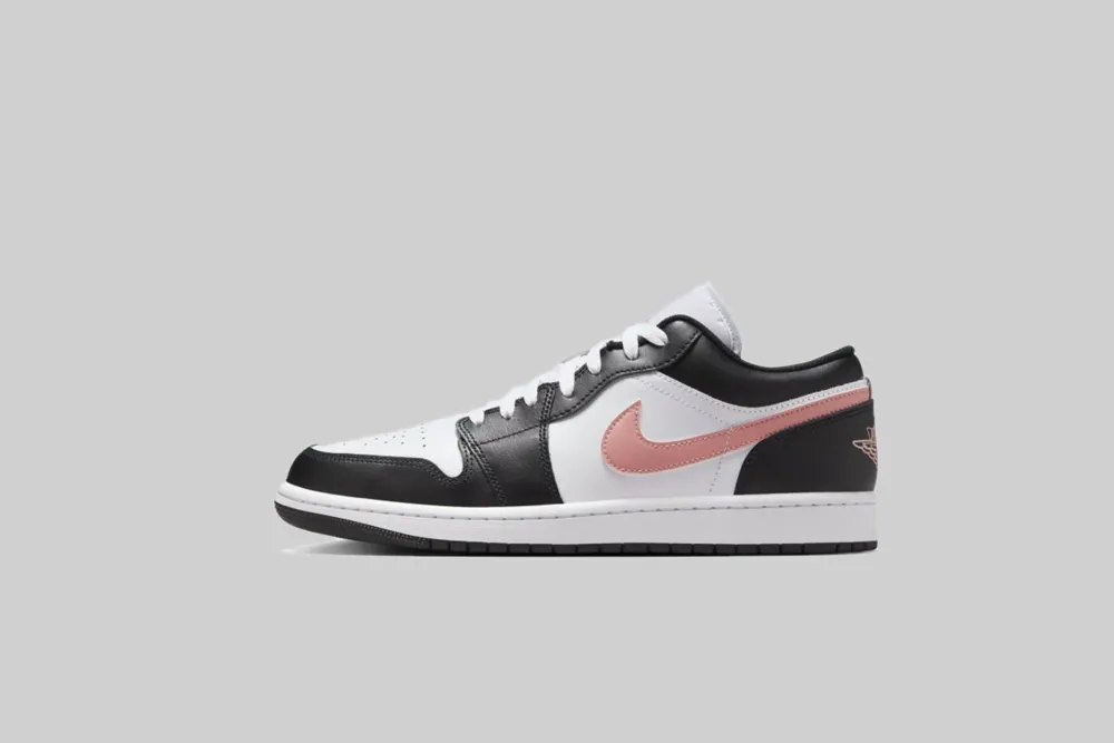 Air Jordan 1 Low 'Black and Rust Pink' Responsive Platform