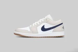 Impact Resistance Air Jordan 1 Low 'White and Midnight Navy' - 553558-146