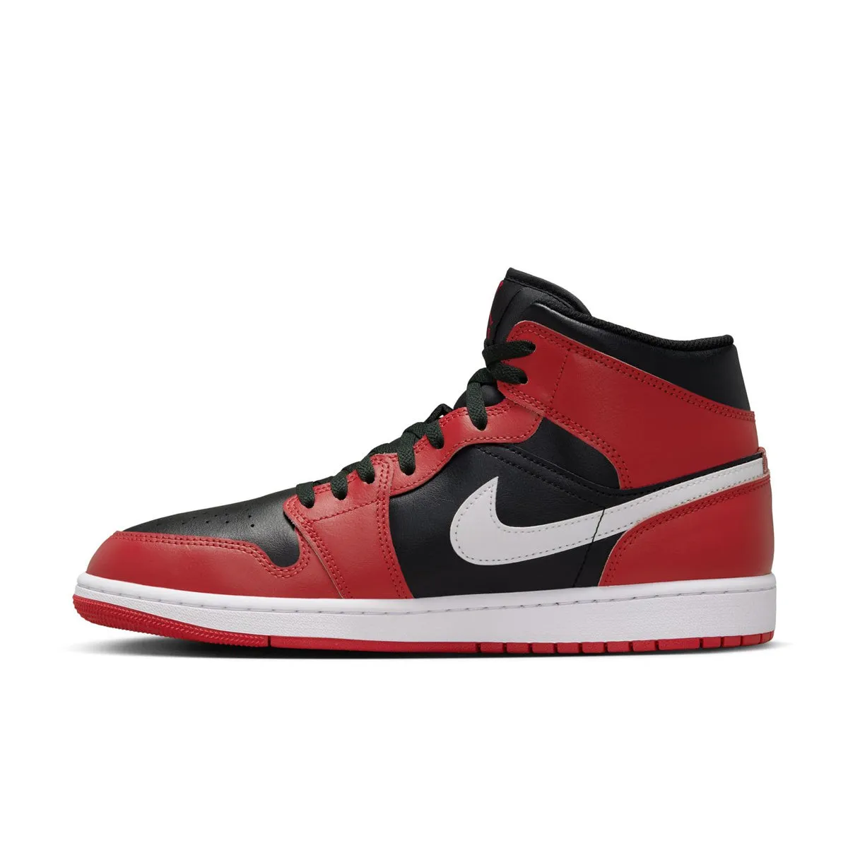 Ankle   Support Dynamic Lacing System Air Jordan 1 Mid 'Gym Red Black Toe'