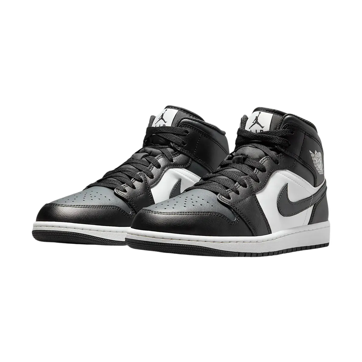 Reinforced Eyelets Cool Fit Air Jordan 1 Mid 'Off Noir Toe'