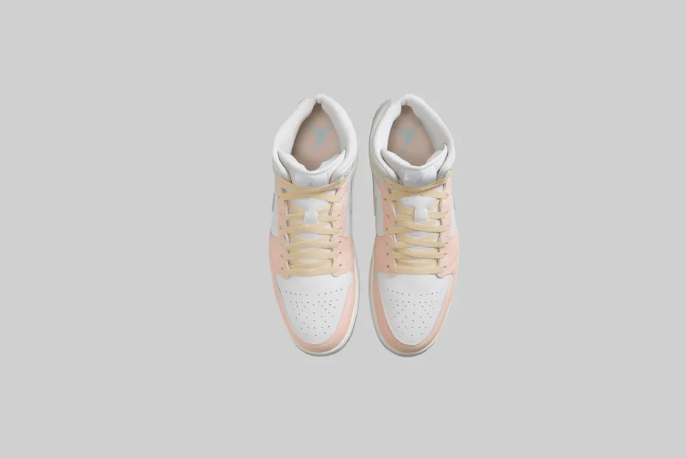 Comfort Insoles Ventilated Midfoot Air Jordan 1 Mid SE 'White and Guava Ice'