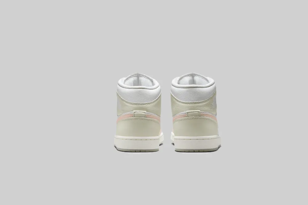 Ultra Light Construction Bounce Back Midsole Air Jordan 1 Mid SE 'White and Guava Ice'