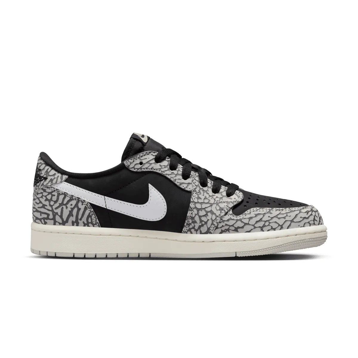 Air Jordan 1 Retro Low OG 'Black Elephant' Shock Diffusion Pad