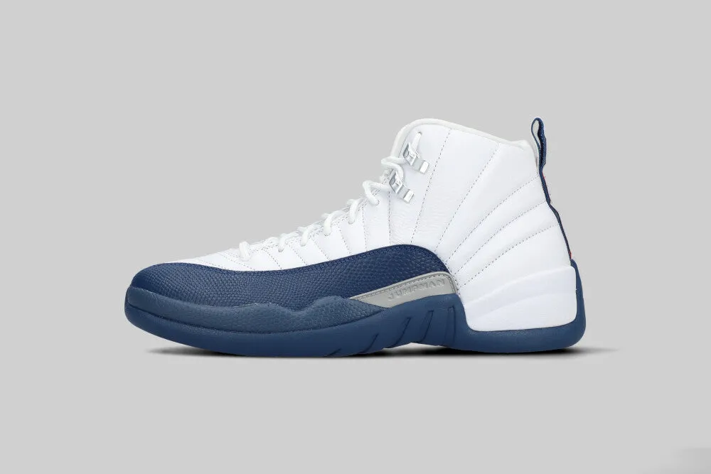 Interlocking Outsole Nodes ComfortPadding Air Jordan 12 'French Blue and White'