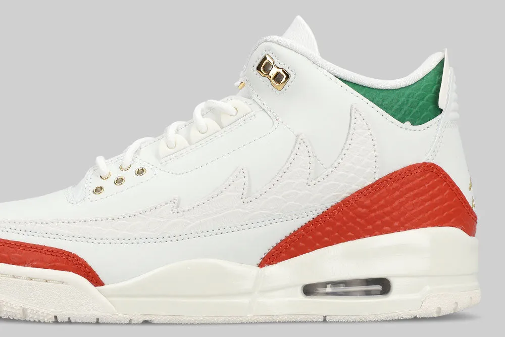 Air Jordan 3 Retro "El Vuelo" 'Summit White and Pine Green' Stabilizing TPU Frame