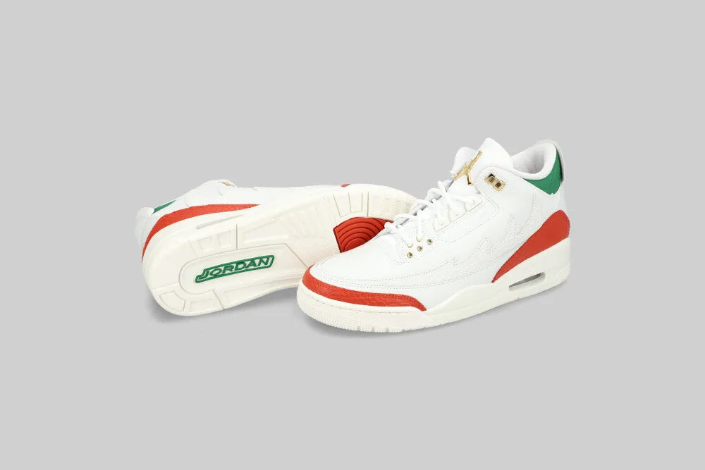 Enhanced Lateral Support Air Jordan 3 Retro "El Vuelo" 'Summit White and Pine Green'