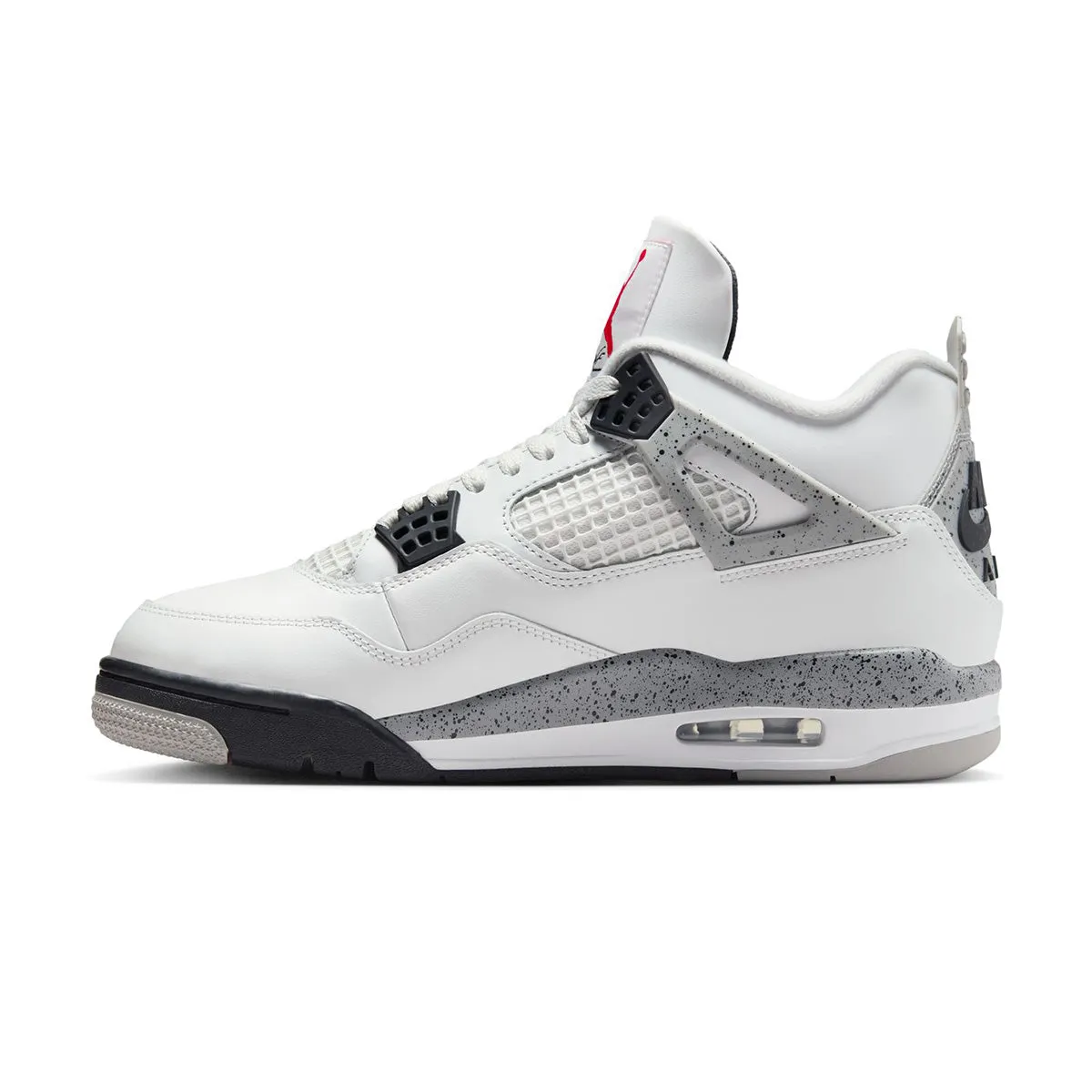 Breathable Synthetic Upper Air Jordan 4 Retro 'White Cement'