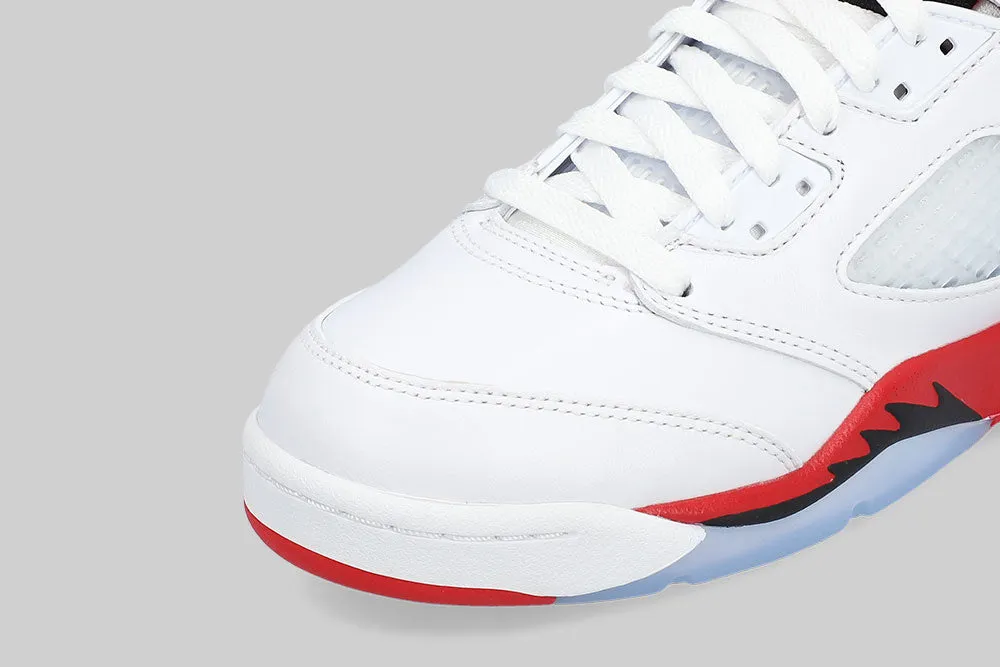 Air Jordan 5 Fire Red "Black Tongue" (GS) - HQ7980-101 Arch contour