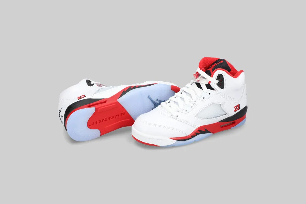 Stability Control Frame Air Jordan 5 Fire Red "Black Tongue" (GS) - HQ7980-101