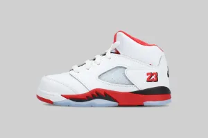 Jump Agility Air Jordan 5 Fire Red "Black Tongue" (TD) - HQ7981-101