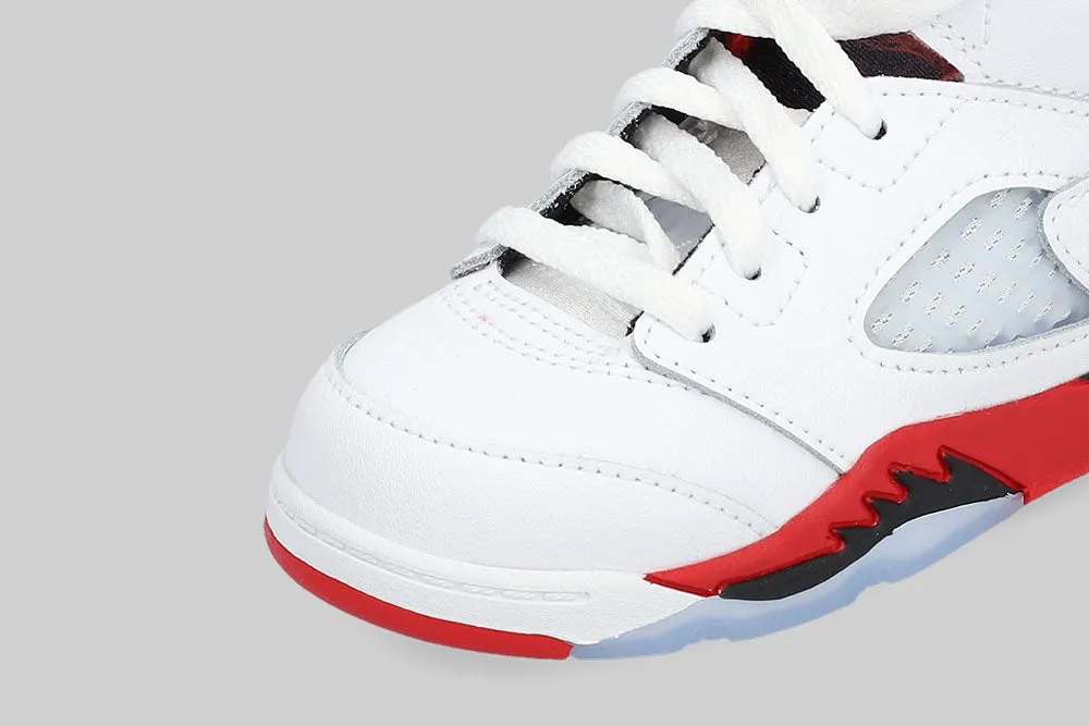 Air Jordan 5 Fire Red "Black Tongue" (TD) - HQ7981-101 Performance Efficiency Ultra Responsive Cushion