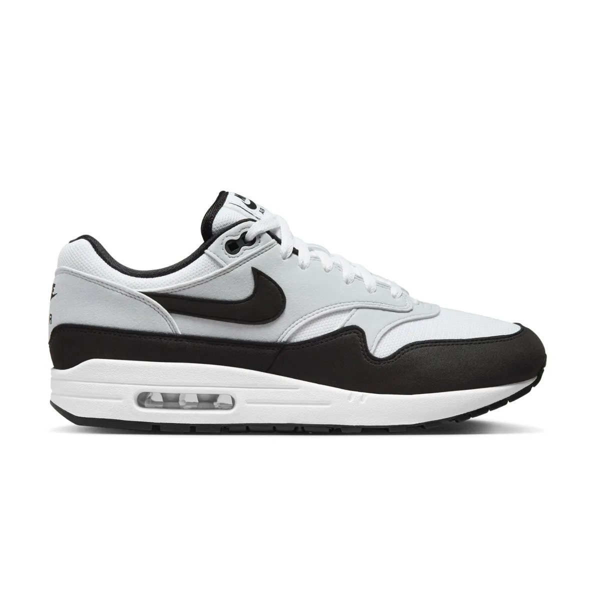 Air Max 1 'White Black' Elastic Lacing System