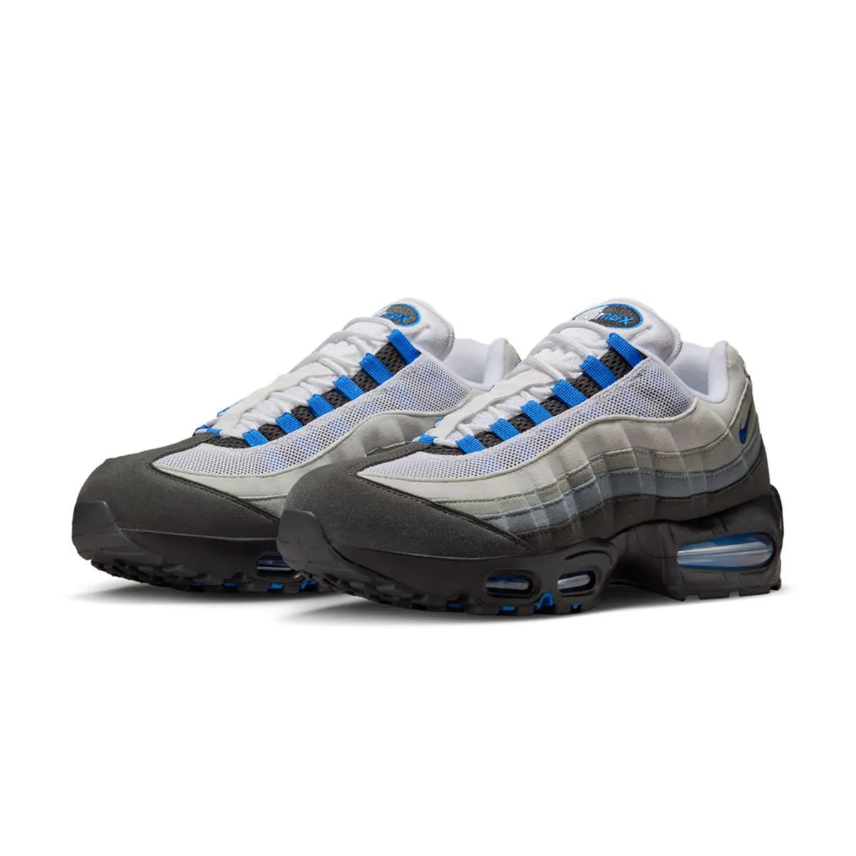 Air Max 95 'Cool Grey Blue Spark' Clean Stitching Flexible Torsion Bar