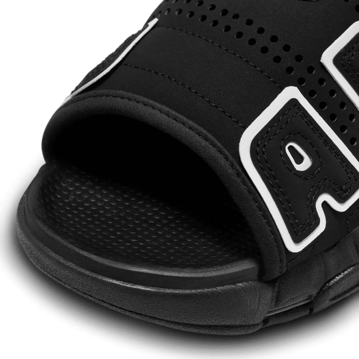 Air More Uptempo Slide 'Black' Trend-setting wear