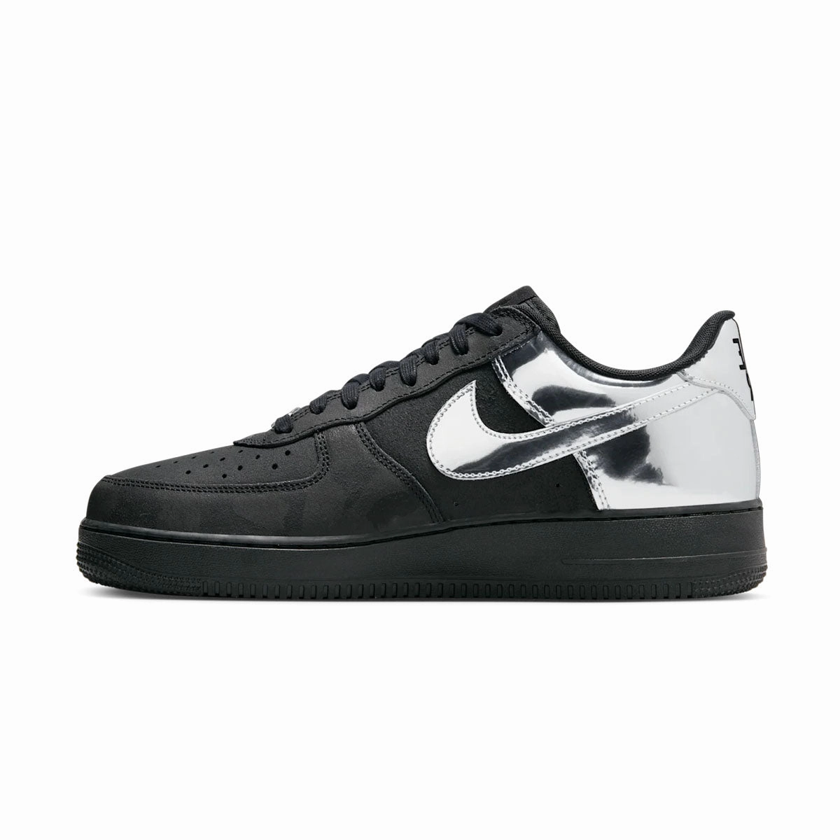 Ventilation Mesh Panels Air Force 1 Low 'Black Metallic Silver'