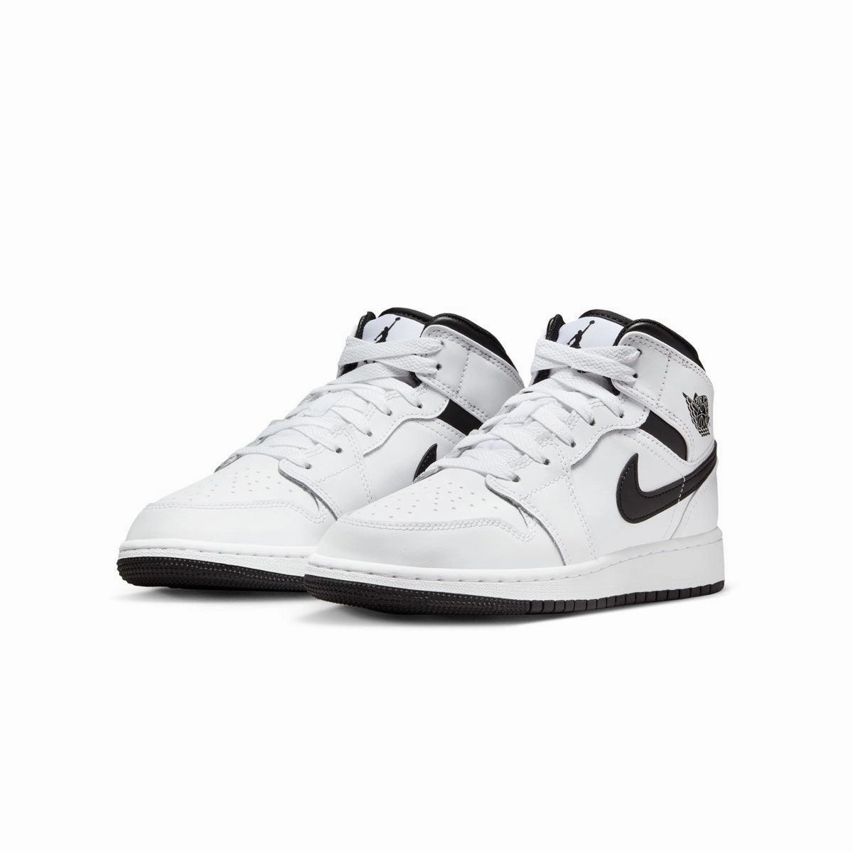 Kids Air Jordan 1 Mid 'White' Advanced Technology High Jump Fit