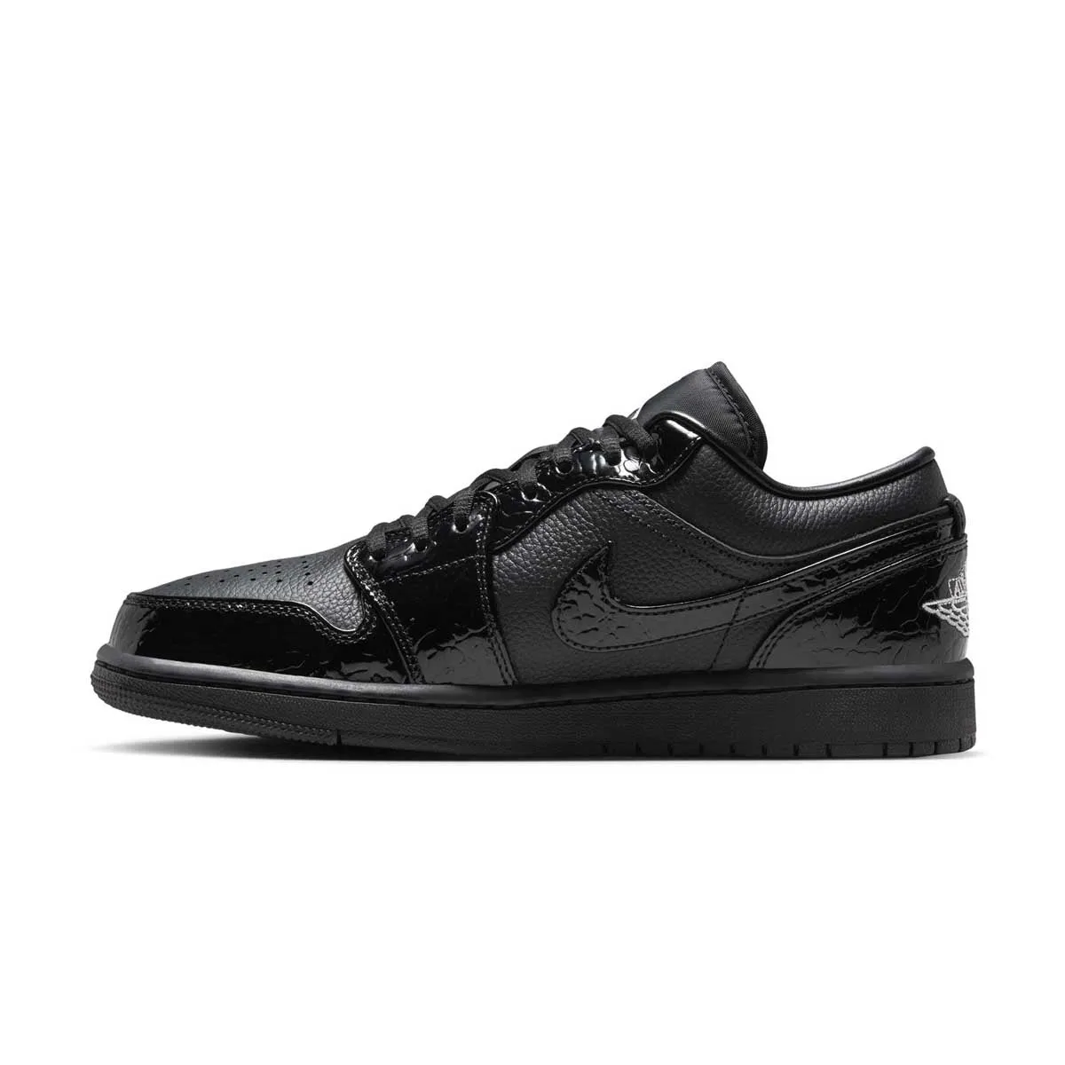 Wmns Air Jordan 1 Low 'Black Croc' Tensile Outsole Framework