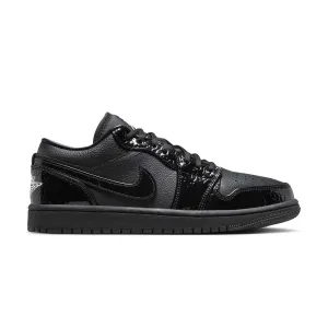 Wmns Air Jordan 1 Low 'Black Croc' Mid   Top Style