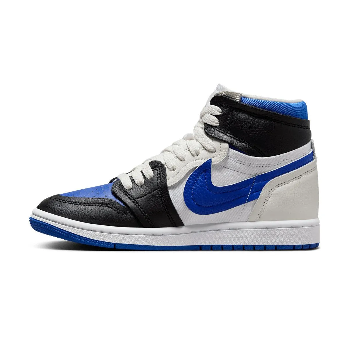 Non Marking Rubber Outsole Extended Heel Counter Wmns Air Jordan 1 High 'Method Of Make Game Royal'
