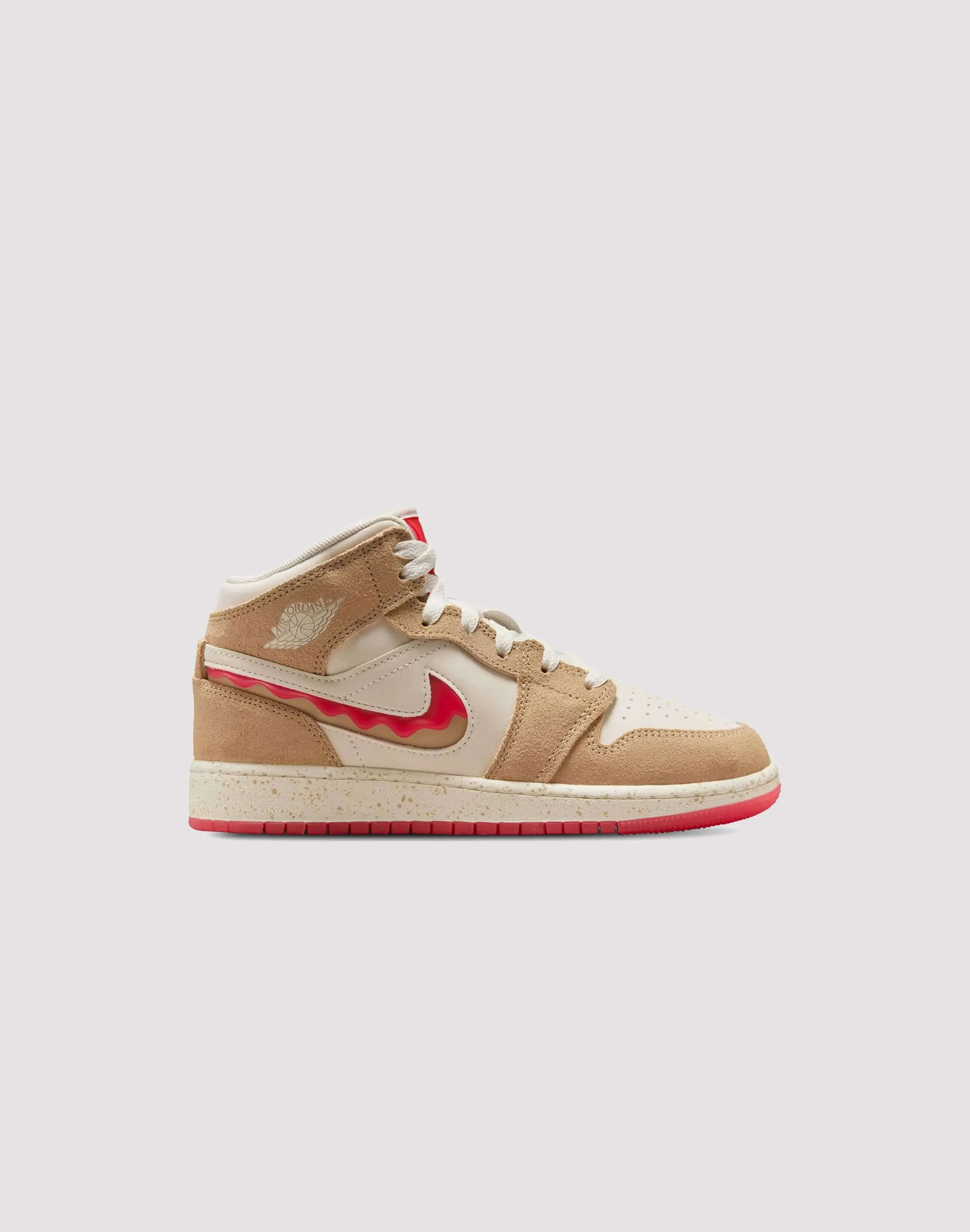 Vulcanized Outsole Adaptive Tension Zones Jordan Air Jordan 1 Mid Grade-School