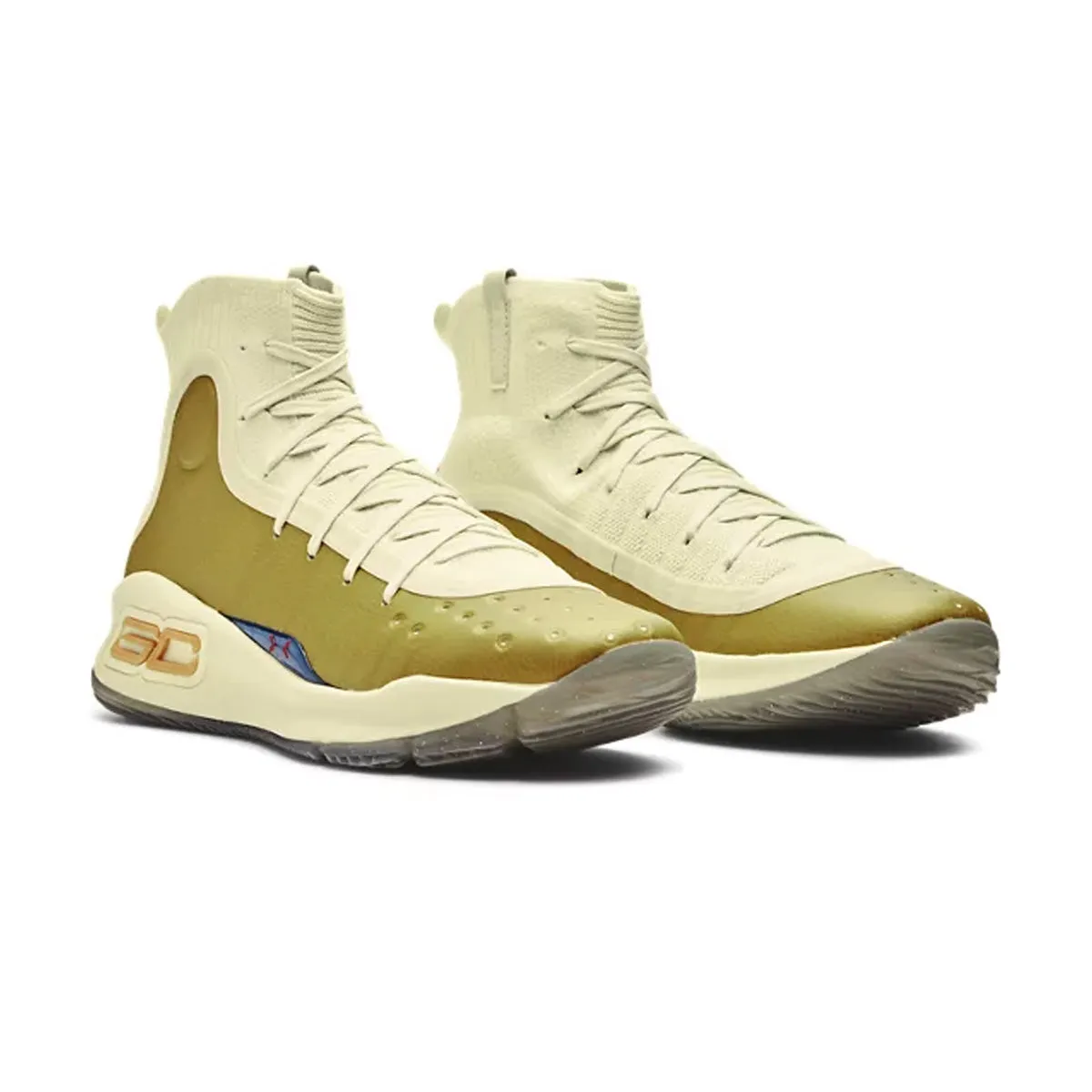 Sharp Defense Curry 4 Retro 'Lemon Ice Metallic Gold'