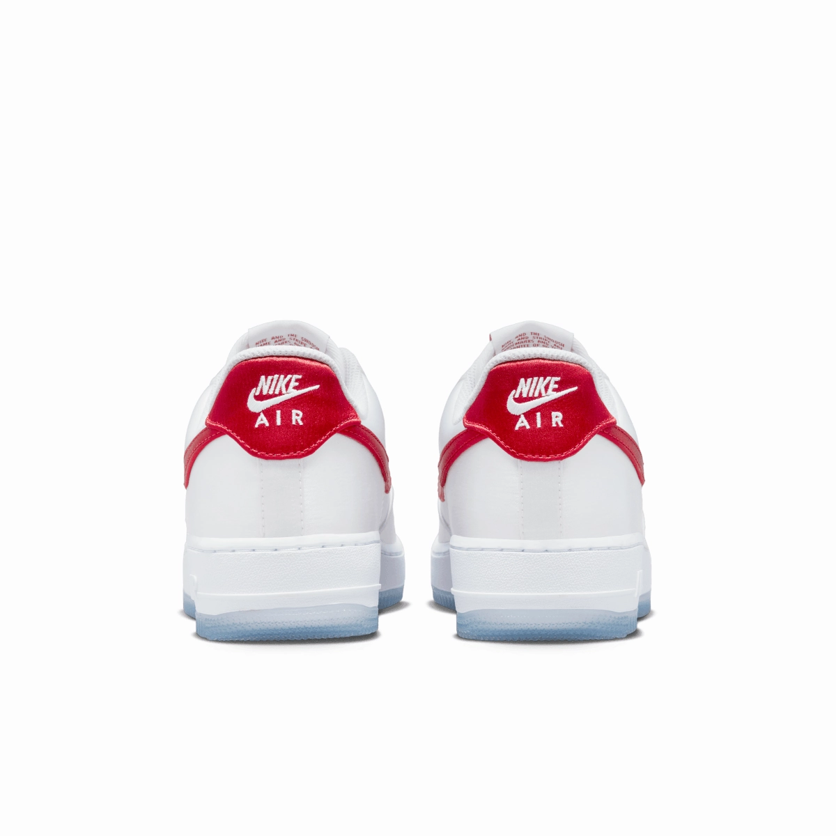 Wmns Air Force 1 ??07 'Satin White Red' athletic style 360 Degree Breathability