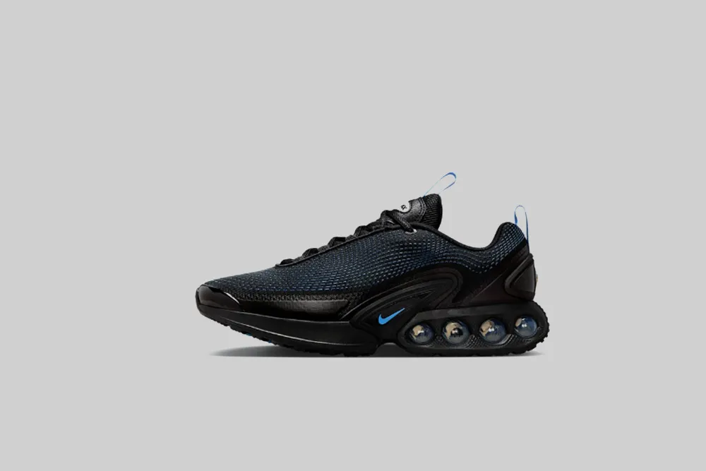 Hydrophobic Materials Nike Air Max Dn 'Black and University Blue'