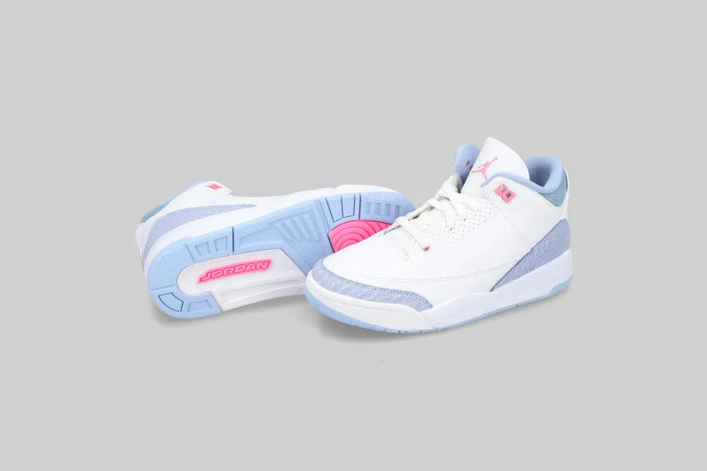 Women's Air Jordan 3 'White and Cobalt Bliss' (PS) Elite Play