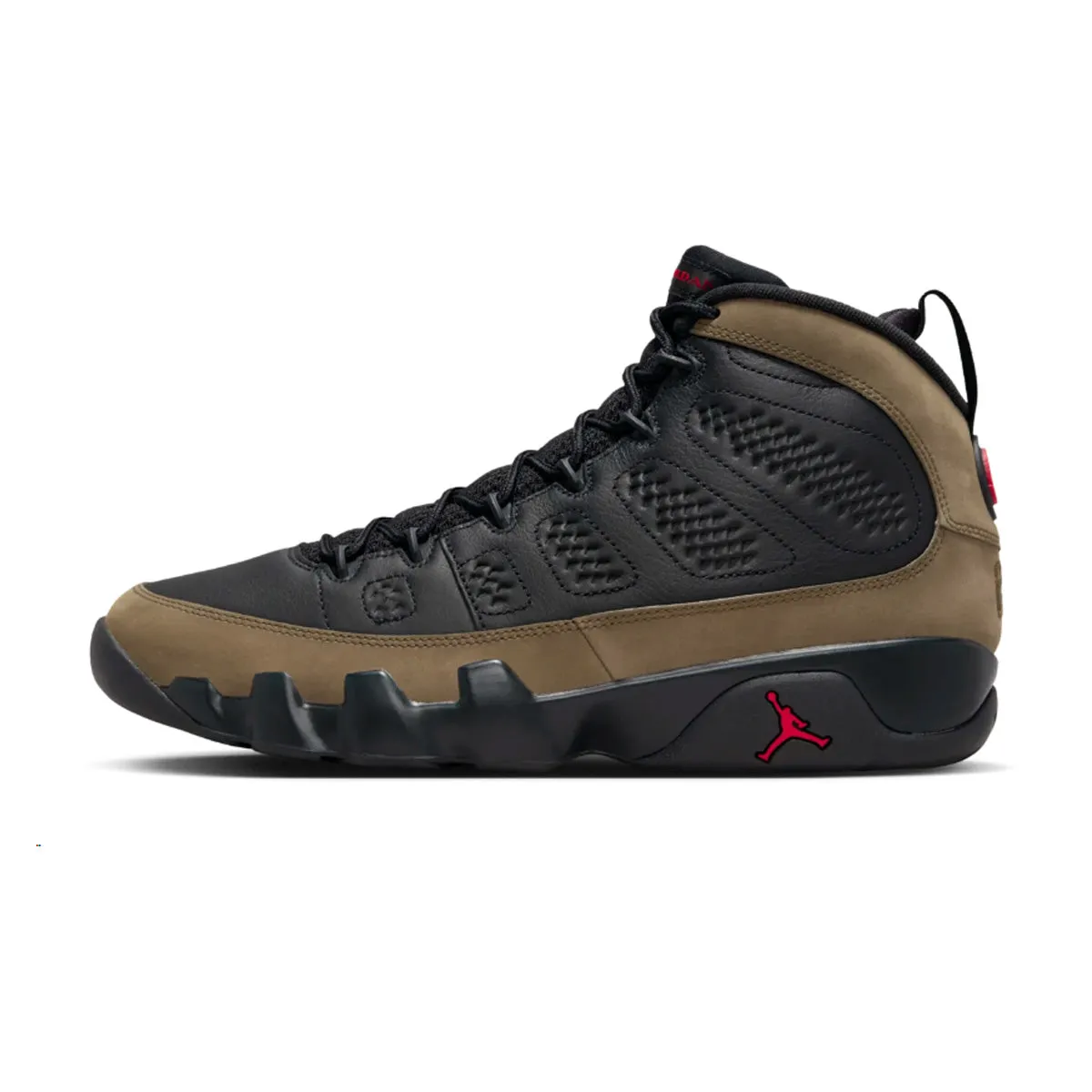 Thermal Regulating Upper Multi Surface Grip Pattern Air Jordan 9 Retro 'Olive'