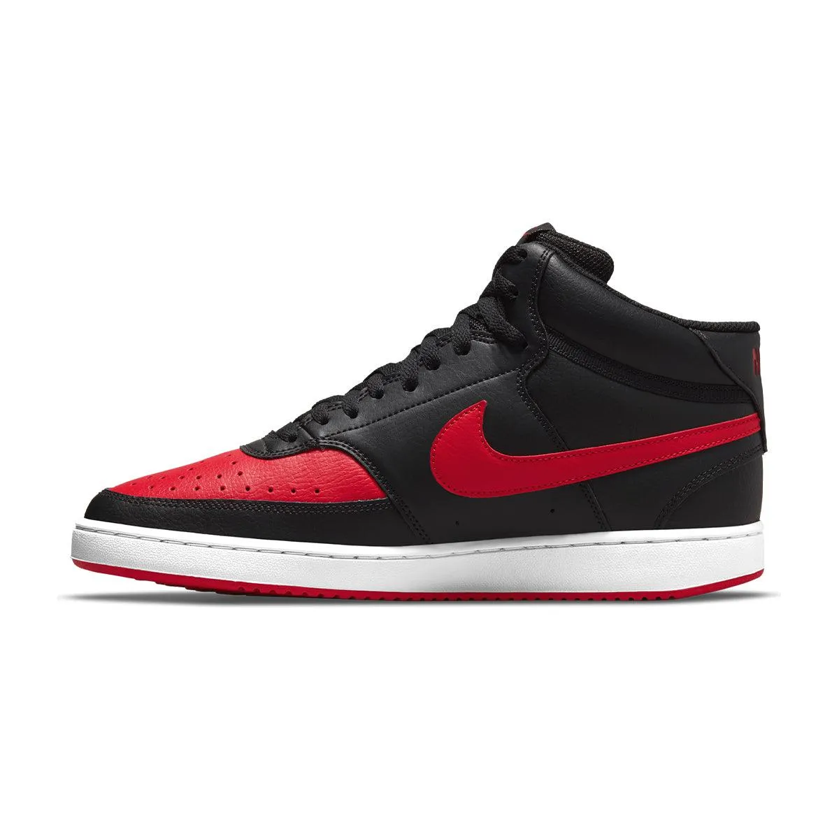 Canvas Material Flat Sole Court Vision Mid 'Bred'
