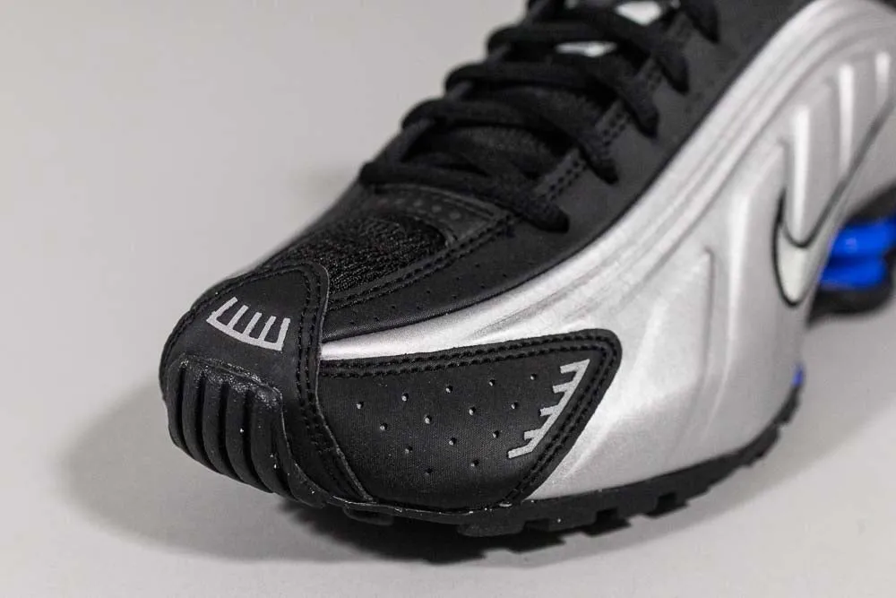 Women's Nike Shox R4 'Metallic Silver and Black' Foot Cushion