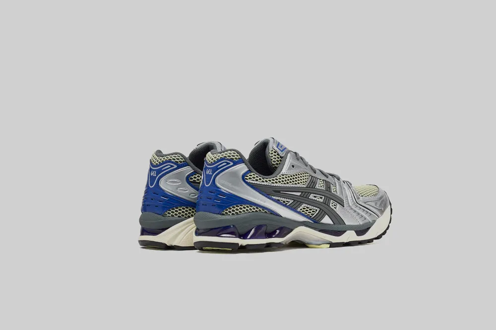 Multi Layer Cushioning ASICS GEL-Kayano 14 'Soft Yellow and Asics Blue' - 1203A740.750