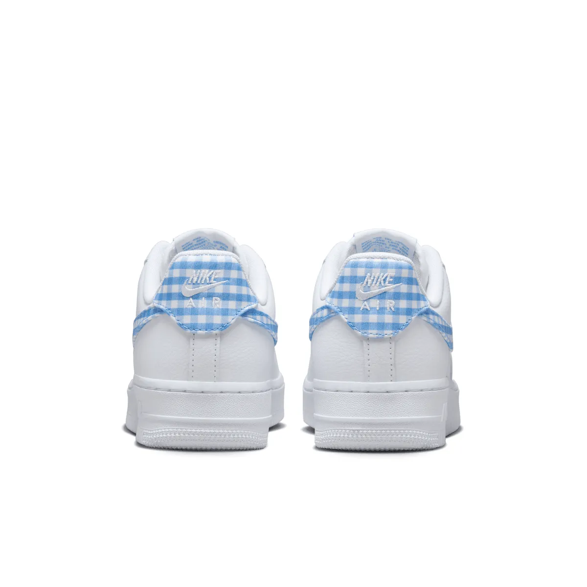 Wmns Air Force 1 ??07 'Gingham Blue' Fresh materials Memory Foam Footbed