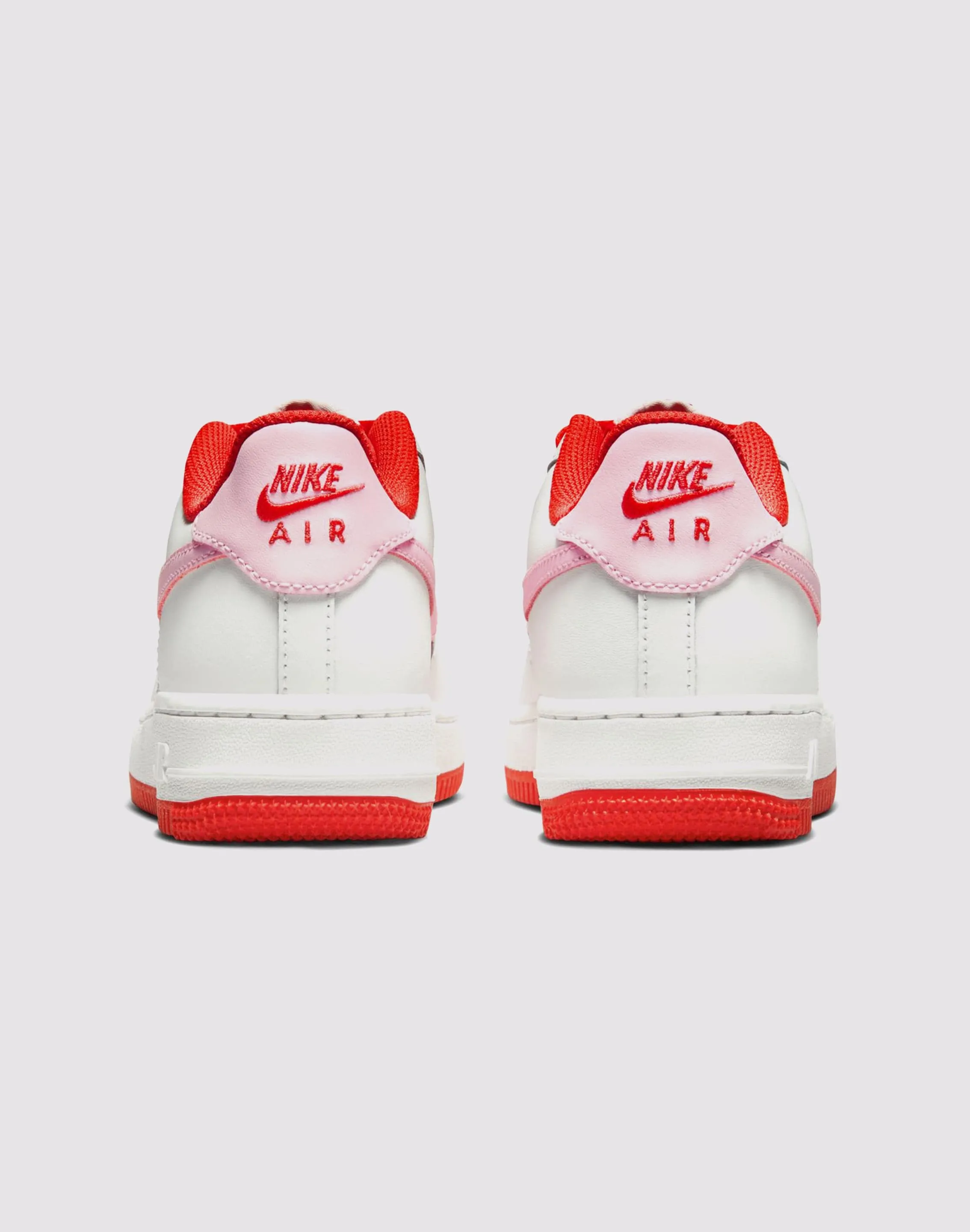 Nike Air Force 1 Grade School Girls' "Summit White/Pink Foam/Lt Crimson" Total Game Grip