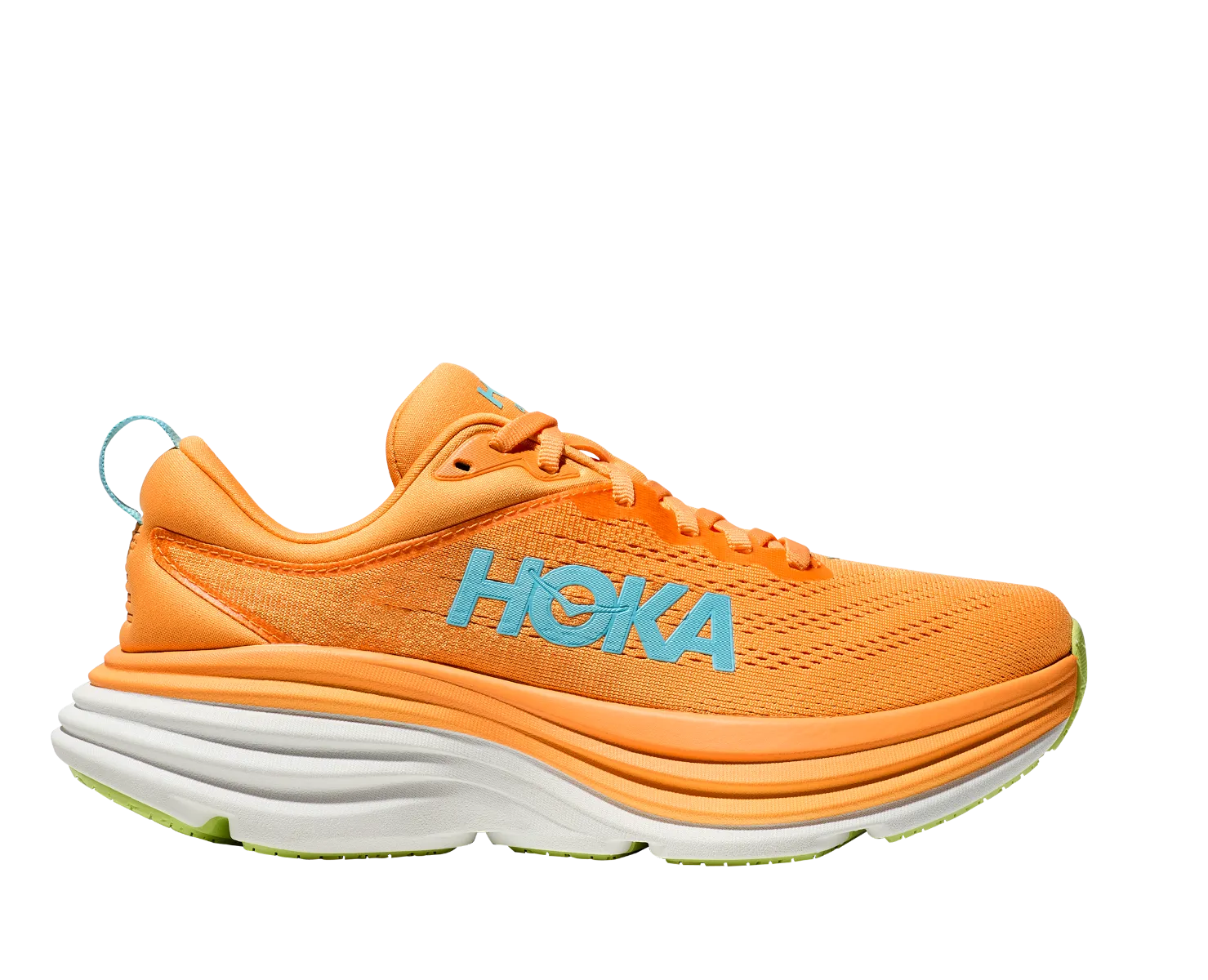 HOKA-BONDI 8 Women Trail Terrain Outsole base stabilizes high-speed performance