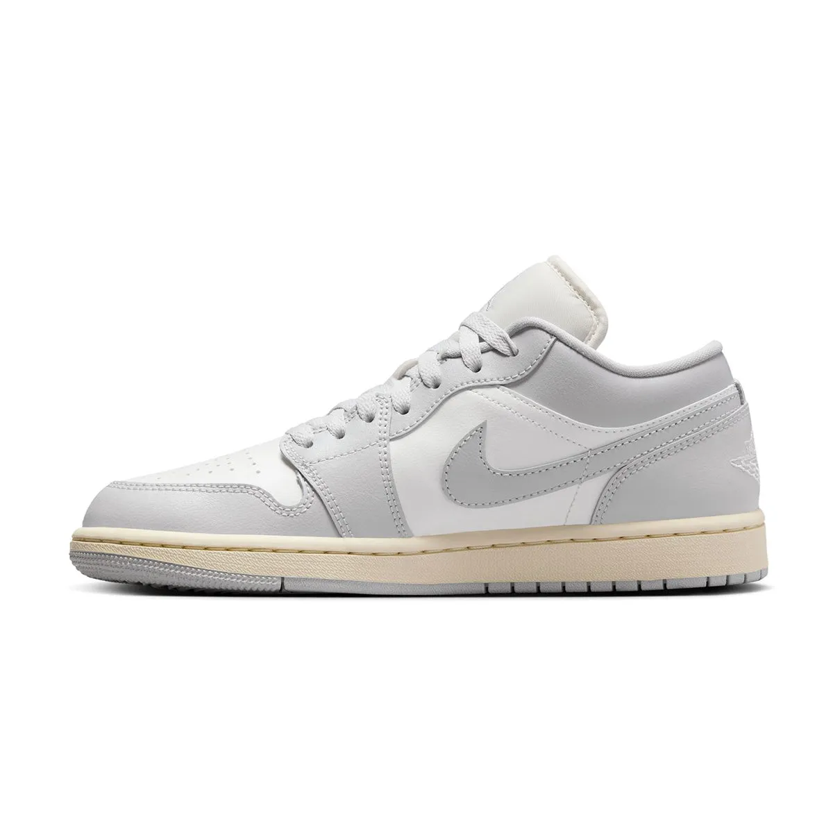 Wmns Air Jordan 1 Low 'Neutral Grey' Flexible Midsole Construction Asymmetric Support Frame