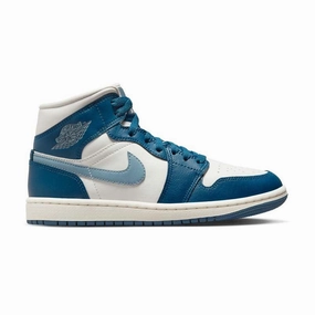 Wmns Air Jordan 1 Mid 'French Blue' Fast Rebound Dynamic Lacing System