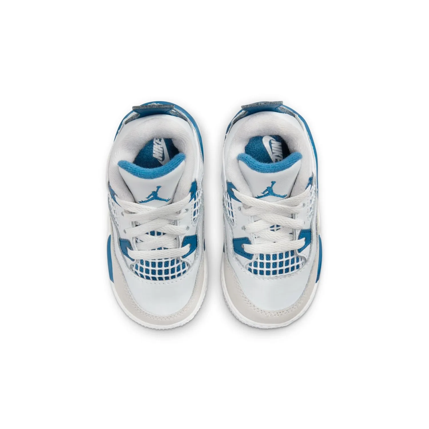 Toddlers Air Jordan 4 Retro 'Military Blue' Total Balance Durable Gear