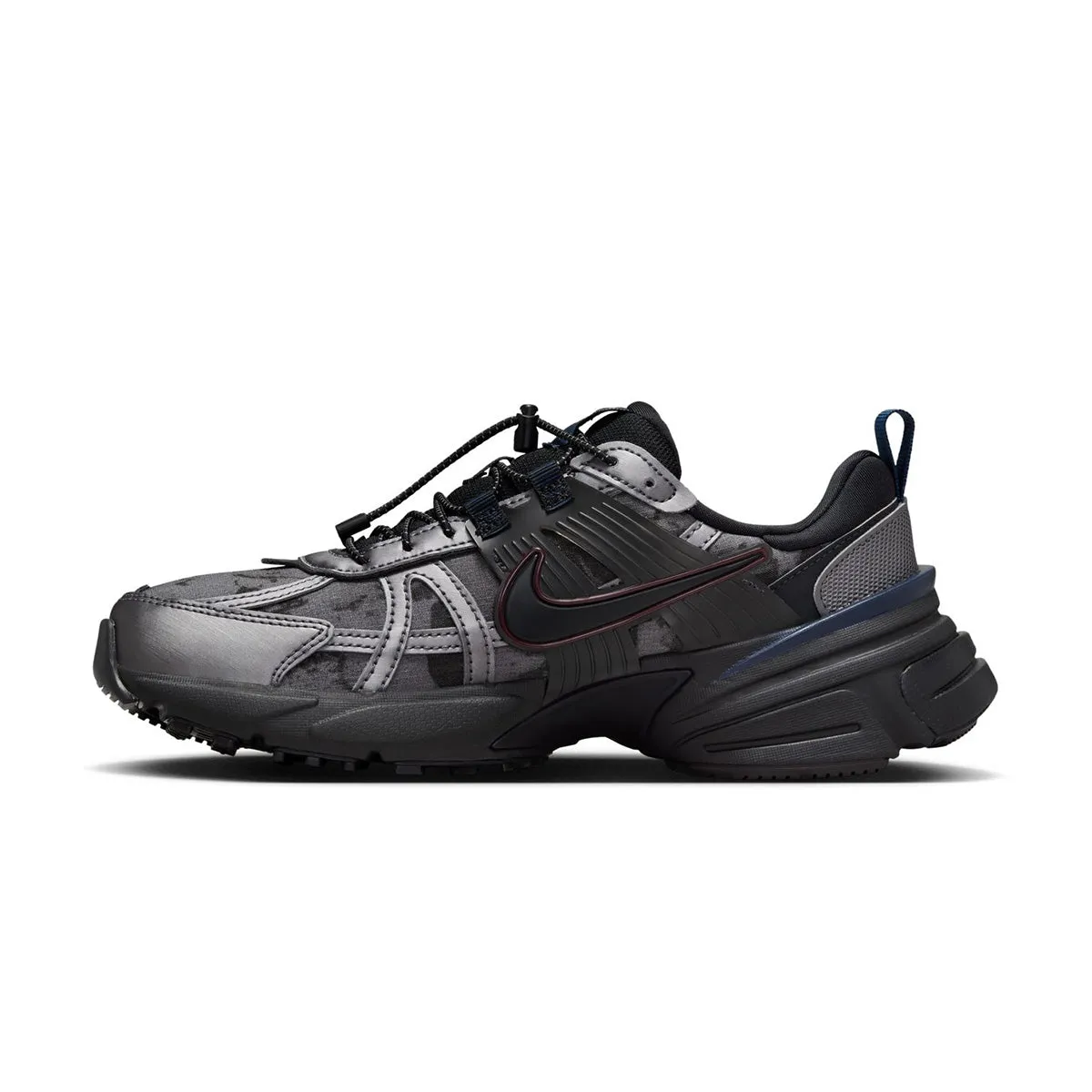 V2K Run 'Metallic Dark Grey' Pace Drive Friction Free Laces