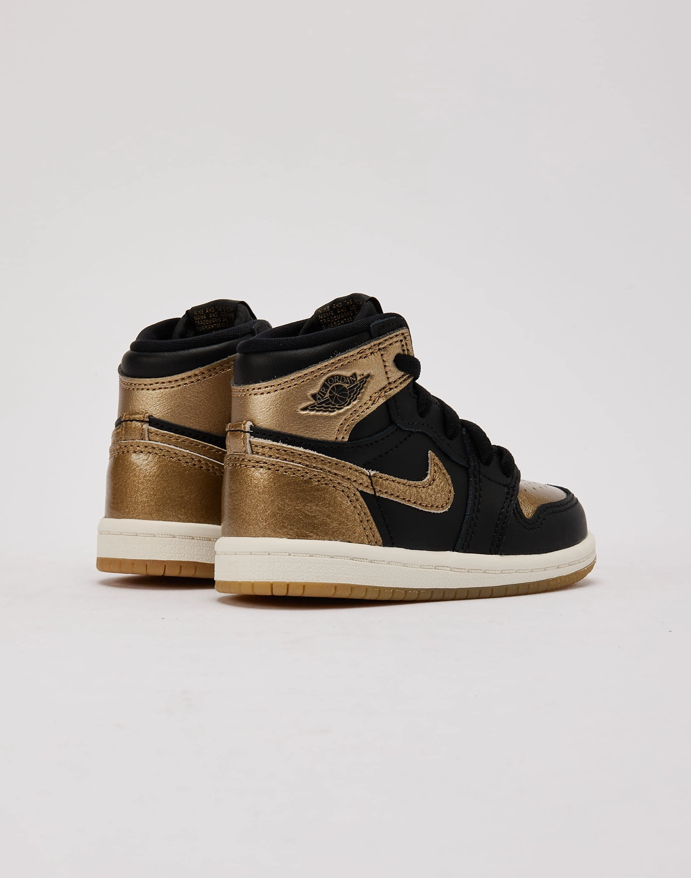 Comfort Cushioning Jordan Air Jordan 1 Retro High OG ??Black And Gold?? Toddler