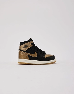 Jordan Air Jordan 1 Retro High OG ??Black And Gold?? Toddler Balanced Drop Cushioning Hoop Performance
