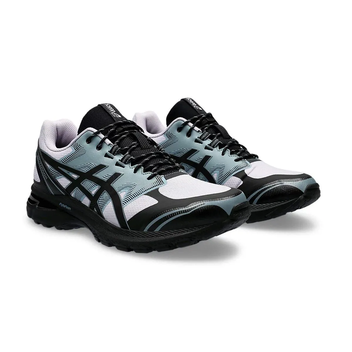 running in multi - lane tracks shoes Cushioned Collar Padding GEL-Terrain 'Faded Ash Rock'